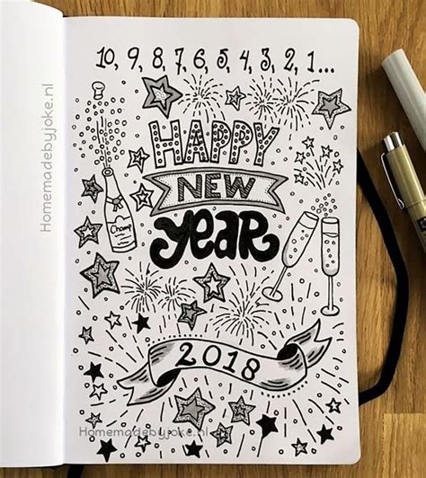 New Year Bullet Journal Spreads Get New Year Update