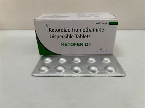 Ketofer DT Ketorolac Tromethamine Dispersible Tablets 20mg At Rs 200