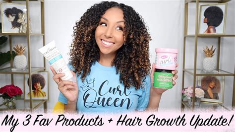 My 3 Favorite Curly Hair Products 30 Day Hair Growth Update Biancareneetoday Youtube