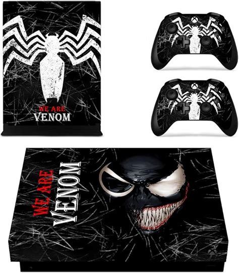 Vanknight Coque En Vinyle Pour Console Xbox One X Xb X Console Venom