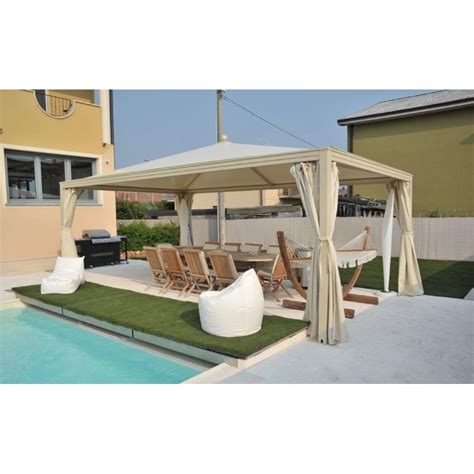 Gazebo S4 Cm 3x4 A 9x10 Con Copertura Telo In Pvc