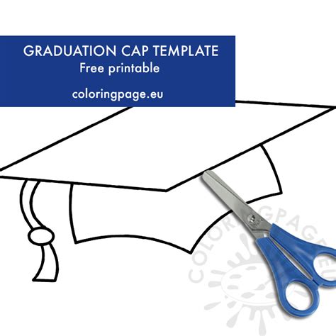 Graduation Cap Template free printable