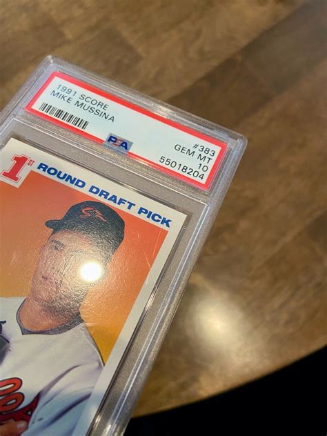 Score Mike Mussina Hof Rc Rookie Card Psa Gem Mint Sc