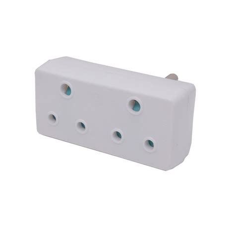 Double Adaptor 3 Pin Plug Just Electronics