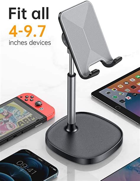 LISEN Cell Phone Stand Adjustable Phone Stand For Desk Thick Case