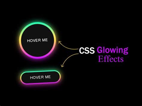 Colorful Glowing Effect On Hover Using HTML CSS And Javascript YouTube