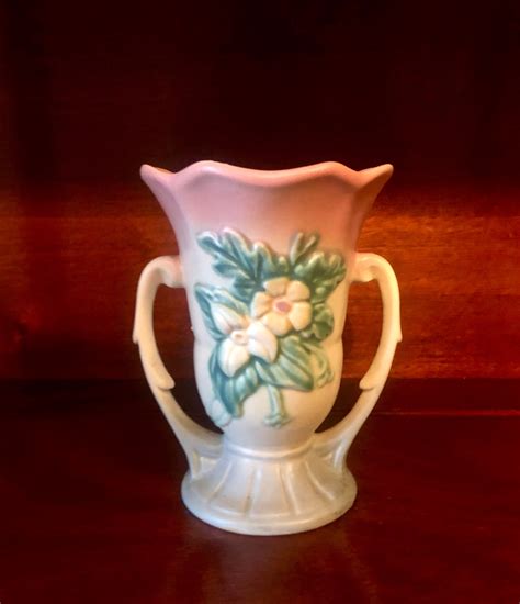 Hull Pottery Vase Two Sided Waterlily Etsy