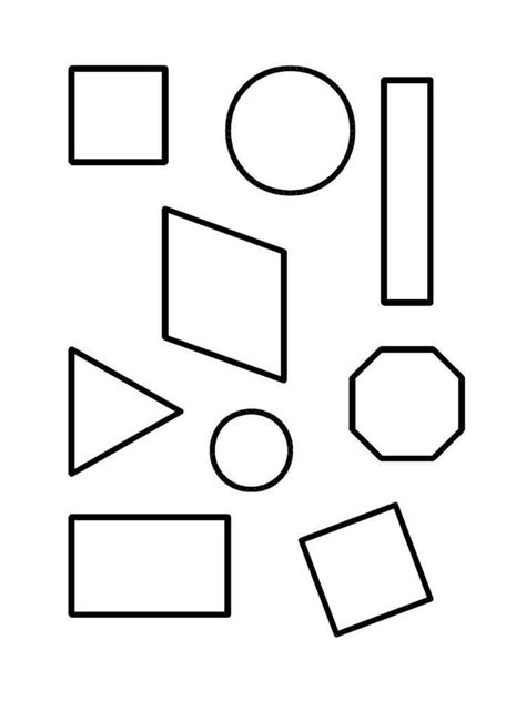 Geometrische Formen Ausmalbilder Kostenlose Malvorlagen