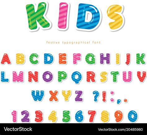 Cute Letter Fonts For Kids