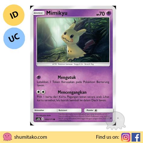 Jual Kartu Pokemon Tcg Card Kebangkitan Legenda B Mimikyu Uncommon