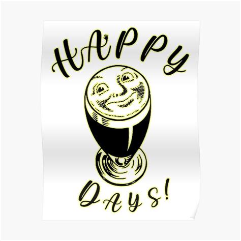 "Happy Days" Poster for Sale by Irish-Nostalgia | Redbubble