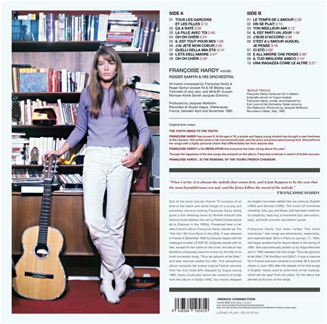 Françoise Hardy Tous Les Garçons Et Les Filles 180g 7 Bonus Tracks