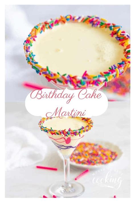 Festive Birthday Cake Martini Video Moore Or Less Cooking