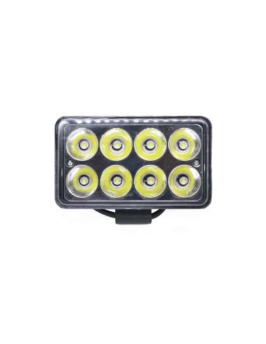 FARÓL AUXILIAR DE LED 12 24V 6000K 48W 8 LEDS RETANGULAR