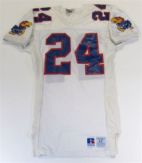 Lot Detail - Tony Sands KU Football Game Used Jersey