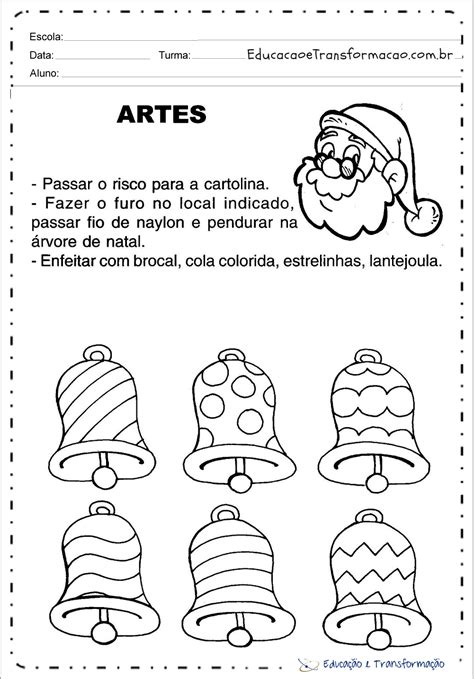 Atividades Sobre Natal Para Series Iniciais Para Imprimir E Colorir