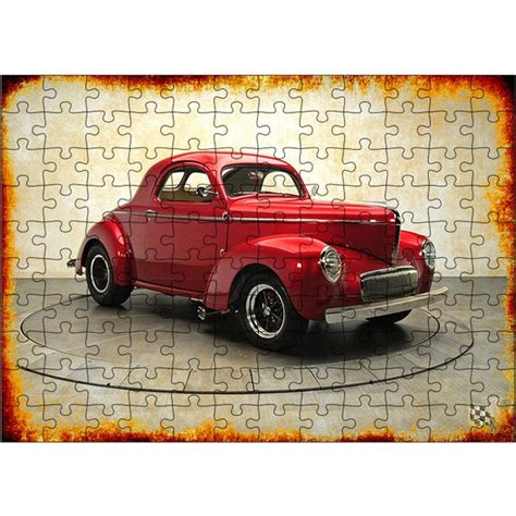 Tablomega Ah Ap Mdf Puzzle Yapboz Retro K Rm Z Klasik Araba Fiyat