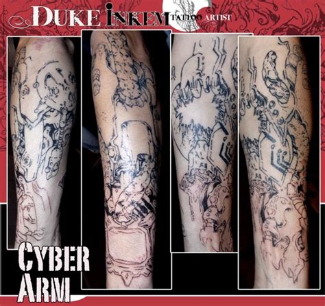 Pin On Cyber Arm Tattoo