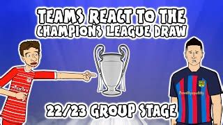 Teams React To The Ucl Group Stage Draw Champions League