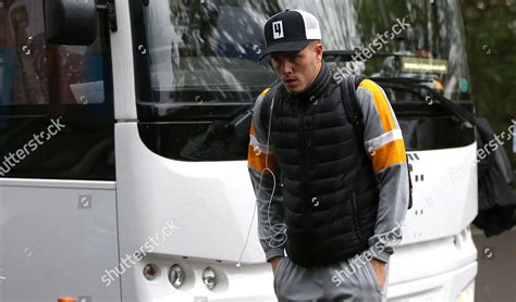 Newport County Players Arrive Brunton Park Editorial Stock Photo ...