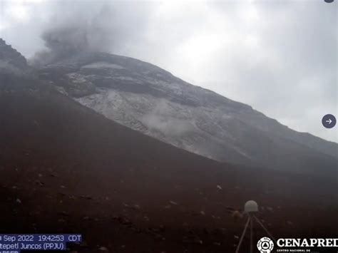 Ltima Hora Popocat Petl Registra Dos Explosiones Hoy De Septiembre