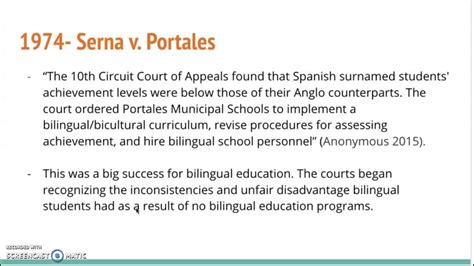 Bilingual Education Timeline Youtube