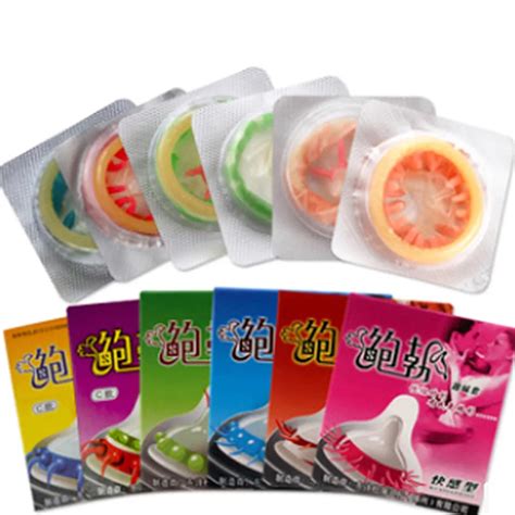 Random Color Pcs Condom For Men Female G Spot Vagina Stimulation Safer
