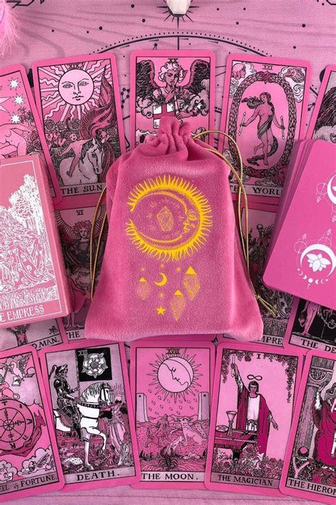 Pink Vintage Tarot Card Set Vintage Tarot Cards Vintage Tarot Tarot