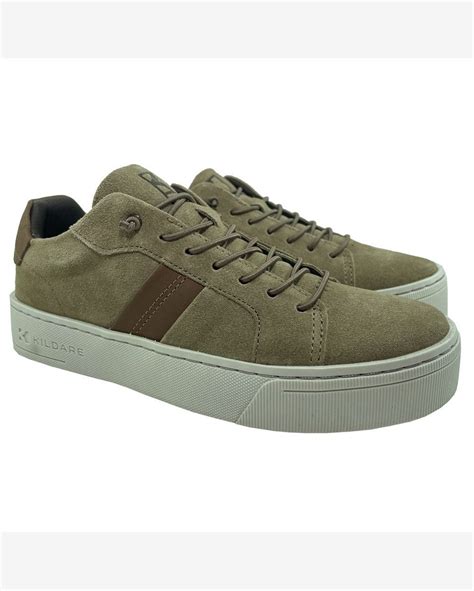 Riachuelo Tênis Couro Kildare Derek Camurça Masculino Nude