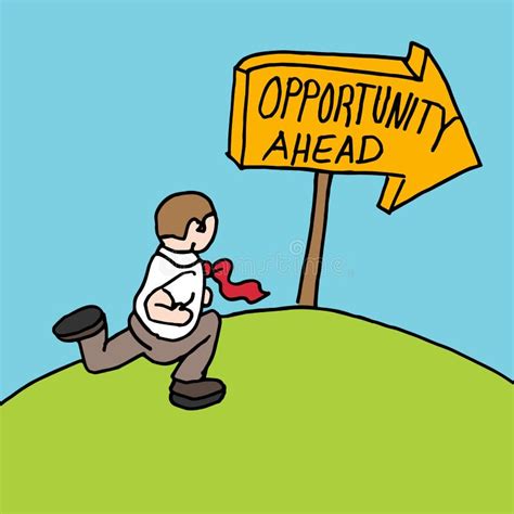 Opportunity Ahead Stock Illustration Illustration Of Fortune 16960957