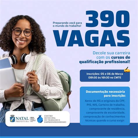 Prefeitura Do Natal Abre Vagas Para Cursos De Qualifica O Conhe A