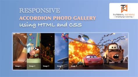 Responsive Accordion Photo Gallery Using Html And Css