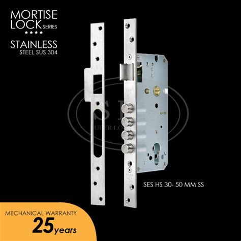 Mortise Lock SES Body Kunci Pintu Rumah Kunci SES HS 30 50mm SS