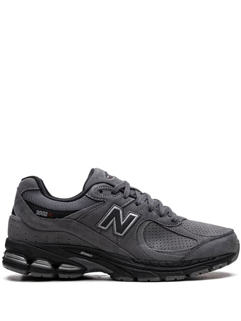 New Balance 2002r Castlerock Black Leather Sneakers In Grey ModeSens