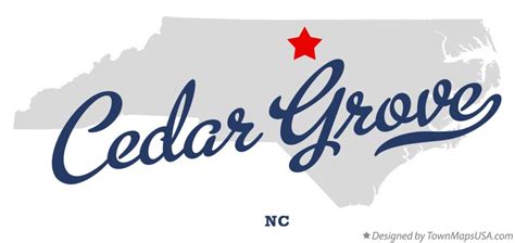 Map of Cedar Grove, Orange County, NC, North Carolina