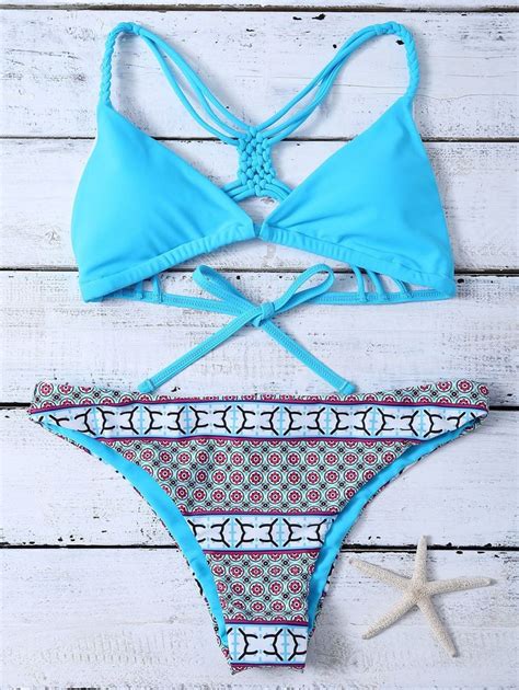 Padded Tribal Print Moulded Bikini Bikinis Boho Swimwear Tribal Prints