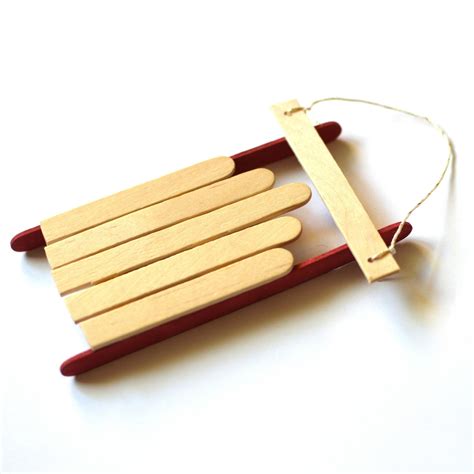 What I Live For Popsicle Stick Sled Ornaments