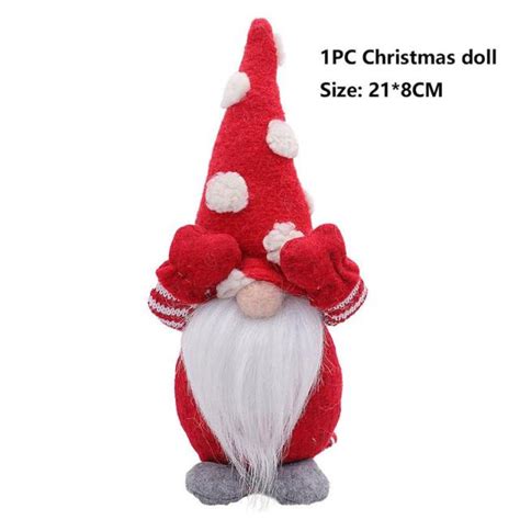 Gnome poupée de noël sans visage sodishop