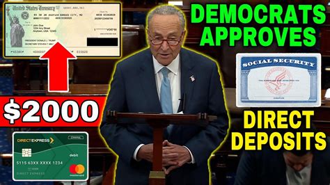 Senate Just Gave Approval Stimulus Checks Automatic Deposits