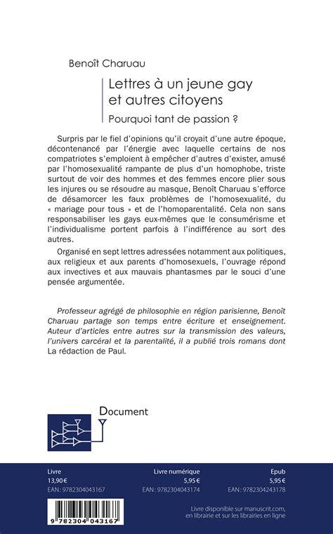 Lettres à un jeune gay et autres citoyens Le Huffington Post LIFE