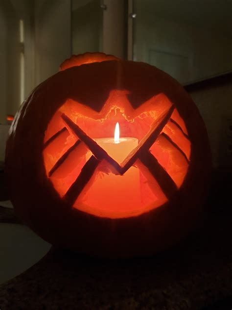 My First Pumpkin Carving The Shield Logo R Shield