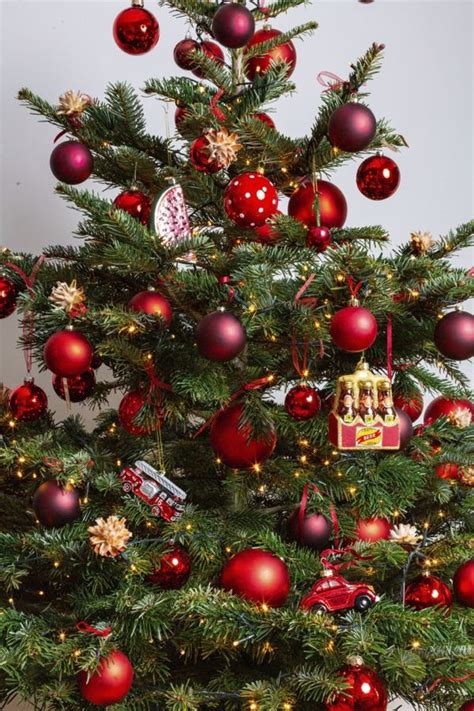 Versierde Kerstboom Rood Service Puur Gemak Urbanbloom
