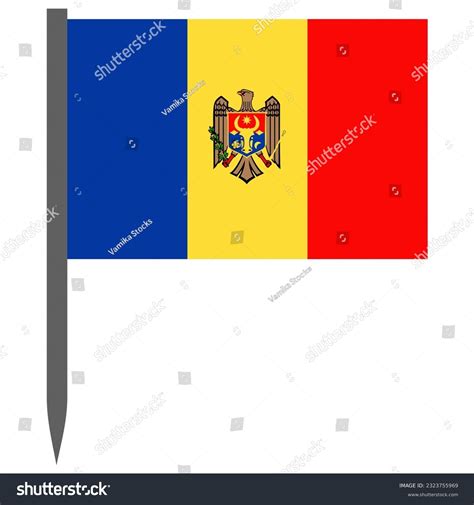 Vector Moldova Flag Official Colors Illustration Stock Vector (Royalty ...