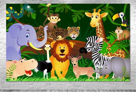 Painel Animais Safari Zoo Frete Grátis no Elo7 ONE Artes 9A3811