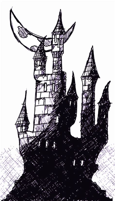 Gothic Castle Drawing at PaintingValley.com | Explore collection of ...