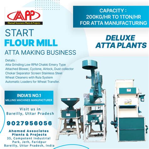 Deluxe Series Atta Chakki Plants Atta Chakki Plant Flour Mill Plant