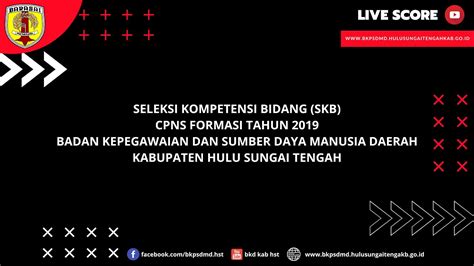 Live Score Skb Cpns Formasi Tahun Titik Lokasi Upt Bkn Jambi