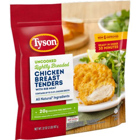 Tyson Uncooked Lightly Breaded Chicken Breast Tenders Oz Smiths