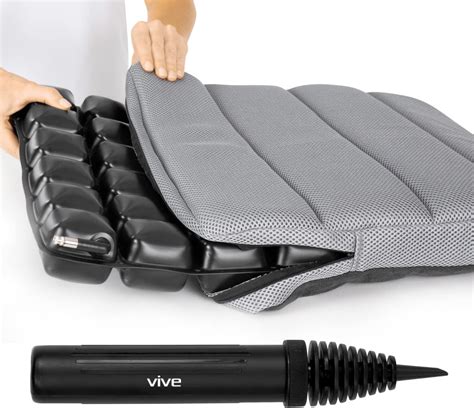 Vive Air Inflatable Seat Cushion Adjustable Air Pressure Relief Seat