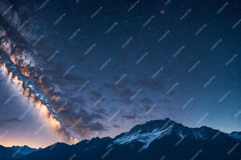 Premium Photo | Milky way in the night sky